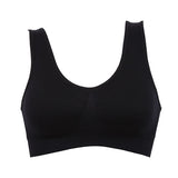 6XL Plus Size 1PC Women Girls Padded Seamless Bra Vest Tops Rimless Bras Plus Size New