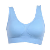 6XL Plus Size 1PC Women Girls Padded Seamless Bra Vest Tops Rimless Bras Plus Size New