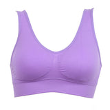 6XL Plus Size 1PC Women Girls Padded Seamless Bra Vest Tops Rimless Bras Plus Size New