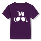 2 Year Old Kid Birthday Tshirt Two Cool Print Funny Toddler Boys Girls Short Sleeve Party T-shirt Children Cute T Shirt Clothes