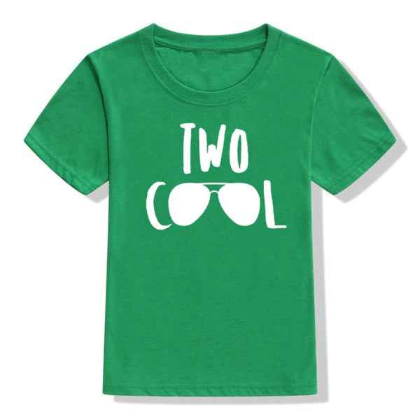 2 Year Old Kid Birthday Tshirt Two Cool Print Funny Toddler Boys Girls Short Sleeve Party T-shirt Children Cute T Shirt Clothes