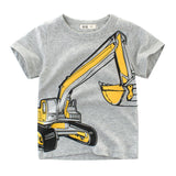 INPEPNOW 2020 Children's T-shirt for Boys T Shirt Car Cotton Tops Child T-shirts for Girls Kids Boy Tshirt Birthday T-shirt