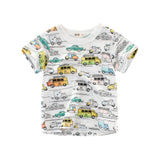 INPEPNOW 2020 Children's T-shirt for Boys T Shirt Car Cotton Tops Child T-shirts for Girls Kids Boy Tshirt Birthday T-shirt