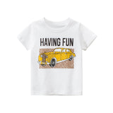 INPEPNOW 2020 Children's T-shirt for Boys T Shirt Car Cotton Tops Child T-shirts for Girls Kids Boy Tshirt Birthday T-shirt