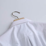 Withered England Style Office Lady Simple Fashion Poplin Solid White Blouse Women Blusas Mujer De Moda 2020 Shirt Women Tops