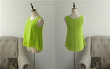 2020 Top New arrival Summer sleeveless O-Neck Casual Female Blouses Plus Size 6XL Solid color Shirts New Women Chiffon Blouse