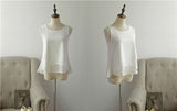 2020 Top New arrival Summer sleeveless O-Neck Casual Female Blouses Plus Size 6XL Solid color Shirts New Women Chiffon Blouse