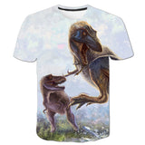 2021Jurassic World Fallen Kingdom Cool Dinosaur Head 3D Print T shirt Boys and girls Hiphop Tee Tshirt Boy color Clothes Drop