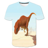 2021Jurassic World Fallen Kingdom Cool Dinosaur Head 3D Print T shirt Boys and girls Hiphop Tee Tshirt Boy color Clothes Drop