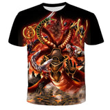 2021Jurassic World Fallen Kingdom Cool Dinosaur Head 3D Print T shirt Boys and girls Hiphop Tee Tshirt Boy color Clothes Drop