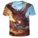 2021Jurassic World Fallen Kingdom Cool Dinosaur Head 3D Print T shirt Boys and girls Hiphop Tee Tshirt Boy color Clothes Drop