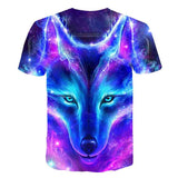 Boys & Girls Animal T-shirts Kids Fond wolf Print 3D T Shirt For Boys Children Summer Short Sleeve T-shirt Tops Casual Clothing