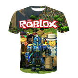 Teens Minecrαft Children Boys T shirt Summer Kid zombie 3D Cartoon Streetwear hip-hop TShirts The Game Boys Tops 4-14Years  Tees