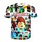 Teens Minecrαft Children Boys T shirt Summer Kid zombie 3D Cartoon Streetwear hip-hop TShirts The Game Boys Tops 4-14Years  Tees