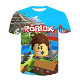 Teens Minecrαft Children Boys T shirt Summer Kid zombie 3D Cartoon Streetwear hip-hop TShirts The Game Boys Tops 4-14Years  Tees