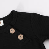 Top kds t-shirt long sleeves elegant outfit winter ribbed contrast pocket boy girls clothes autumn and winter children t-shirt