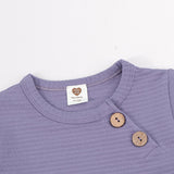 Top kds t-shirt long sleeves elegant outfit winter ribbed contrast pocket boy girls clothes autumn and winter children t-shirt