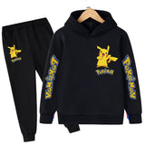 Hot sale! 2021 Pokemon New style Children clothing sets Baby boys girls Hoodies+Longs pants sports suit kids clothes 4-14Years