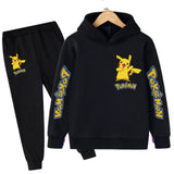 Hot sale! 2021 Pokemon New style Children clothing sets Baby boys girls Hoodies+Longs pants sports suit kids clothes 4-14Years