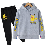 Hot sale! 2021 Pokemon New style Children clothing sets Baby boys girls Hoodies+Longs pants sports suit kids clothes 4-14Years