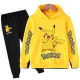 Hot sale! 2021 Pokemon New style Children clothing sets Baby boys girls Hoodies+Longs pants sports suit kids clothes 4-14Years