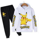 Hot sale! 2021 Pokemon New style Children clothing sets Baby boys girls Hoodies+Longs pants sports suit kids clothes 4-14Years