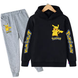 Hot sale! 2021 Pokemon New style Children clothing sets Baby boys girls Hoodies+Longs pants sports suit kids clothes 4-14Years