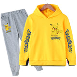 Hot sale! 2021 Pokemon New style Children clothing sets Baby boys girls Hoodies+Longs pants sports suit kids clothes 4-14Years