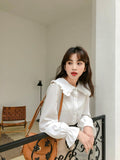 Shirts Women Solid Simple New Arrival Spring Korean Style Chic Trendy Casual Blouses Elegant Vintage Womens Streetwear All-match