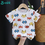 Children T Shirt for Kids Cotton T Shirt Summer Clothes Print Cartoon T Shirt Man Shirt Clothes Kids Clothes Girls and Boys