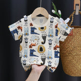 Children T Shirt for Kids Cotton T Shirt Summer Clothes Print Cartoon T Shirt Man Shirt Clothes Kids Clothes Girls and Boys