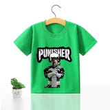 Avengers Marvel Children T-shirt Iron Man Short Sleeve Boys Kids 100%cotton Printing Spider Man Clothes Top Tee Birthday Gift