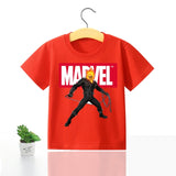 Avengers Marvel Children T-shirt Iron Man Short Sleeve Boys Kids 100%cotton Printing Spider Man Clothes Top Tee Birthday Gift