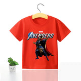 Avengers Marvel Children T-shirt Iron Man Short Sleeve Boys Kids 100%cotton Printing Spider Man Clothes Top Tee Birthday Gift