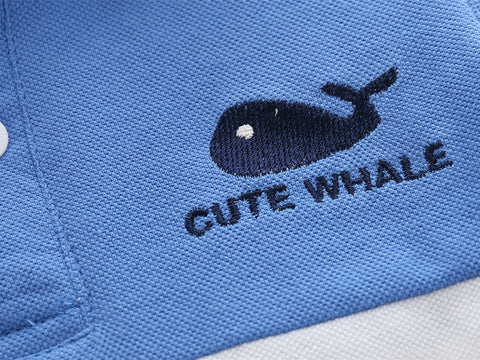 Cute Whale Boys Polo Tshirt Summer Cotton Formal Toddler Tops  Graphic Tees Children's Quality Shirt Kids Clothes