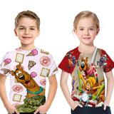 Doo Harajuku Sexy Dog 3D  Printing T-Shirt Boys Girls Tee Anime Graphics Kids Pattern Children's Baby O-Neck Top Summer Clothes