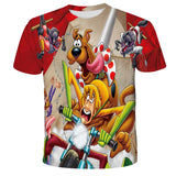 Doo Harajuku Sexy Dog 3D  Printing T-Shirt Boys Girls Tee Anime Graphics Kids Pattern Children's Baby O-Neck Top Summer Clothes