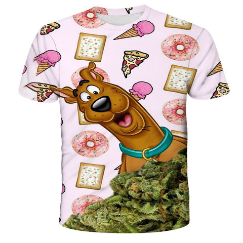 Doo Harajuku Sexy Dog 3D  Printing T-Shirt Boys Girls Tee Anime Graphics Kids Pattern Children's Baby O-Neck Top Summer Clothes