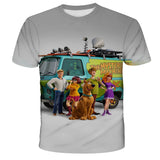 Doo Harajuku Sexy Dog 3D  Printing T-Shirt Boys Girls Tee Anime Graphics Kids Pattern Children's Baby O-Neck Top Summer Clothes