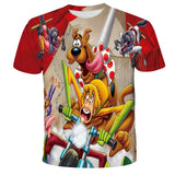 Doo Harajuku Sexy Dog 3D  Printing T-Shirt Boys Girls Tee Anime Graphics Kids Pattern Children's Baby O-Neck Top Summer Clothes