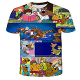 Doo Harajuku Sexy Dog 3D  Printing T-Shirt Boys Girls Tee Anime Graphics Kids Pattern Children's Baby O-Neck Top Summer Clothes