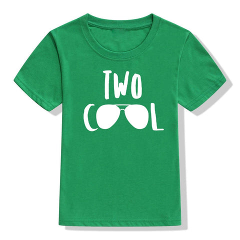 2 Year Old Kid Birthday Tshirt Two Cool Print Funny Toddler Boys Girls Short Sleeve Party T-shirt Children Cute T Shirt Clothes