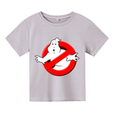 Boys Funny Ghostbusters Game Cotton Print T Shirt Cartoon Short Sleeve Children T-shirts Summer Kid Girl Tops Baby Clothes 3-14y