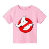 Boys Funny Ghostbusters Game Cotton Print T Shirt Cartoon Short Sleeve Children T-shirts Summer Kid Girl Tops Baby Clothes 3-14y