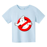 Boys Funny Ghostbusters Game Cotton Print T Shirt Cartoon Short Sleeve Children T-shirts Summer Kid Girl Tops Baby Clothes 3-14y