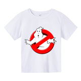 Boys Funny Ghostbusters Game Cotton Print T Shirt Cartoon Short Sleeve Children T-shirts Summer Kid Girl Tops Baby Clothes 3-14y