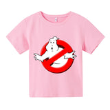 Boys Funny Ghostbusters Game Cotton Print T Shirt Cartoon Short Sleeve Children T-shirts Summer Kid Girl Tops Baby Clothes 3-14y