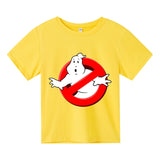 Boys Funny Ghostbusters Game Cotton Print T Shirt Cartoon Short Sleeve Children T-shirts Summer Kid Girl Tops Baby Clothes 3-14y