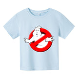 Boys Funny Ghostbusters Game Cotton Print T Shirt Cartoon Short Sleeve Children T-shirts Summer Kid Girl Tops Baby Clothes 3-14y