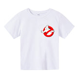 Boys Funny Ghostbusters Game Cotton Print T Shirt Cartoon Short Sleeve Children T-shirts Summer Kid Girl Tops Baby Clothes 3-14y